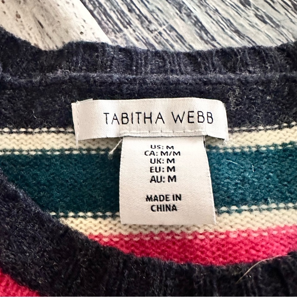 Tabitha Webb Wool Striped Multicolor Sweater - image 5